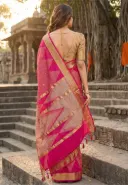 Banarasi Saree in Pink 2