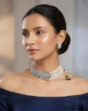 Multi Strand Pearl Choker 2